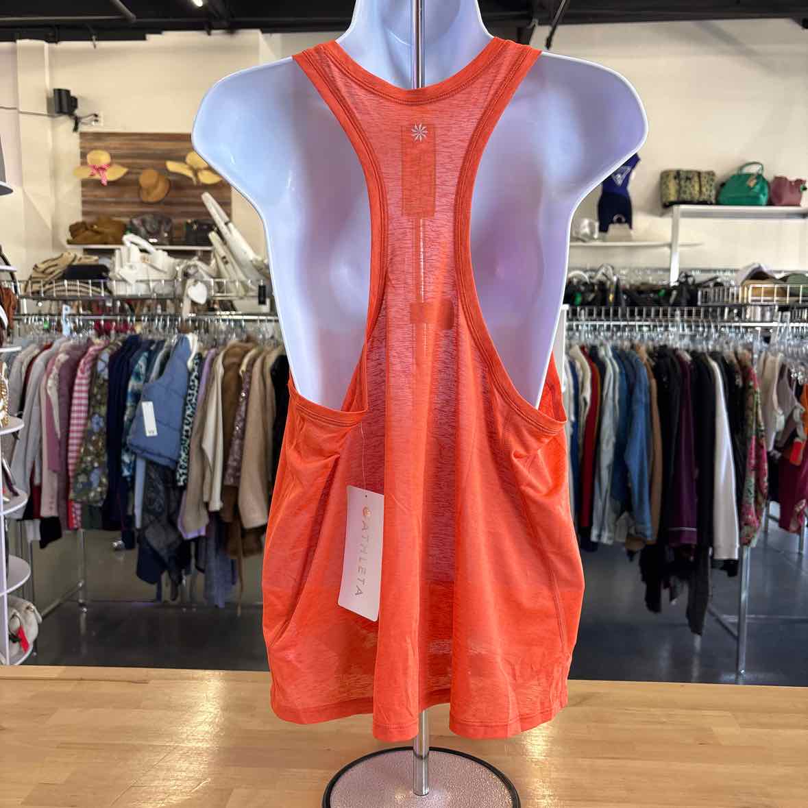 Athleta Size L Orange New Athletic Tank