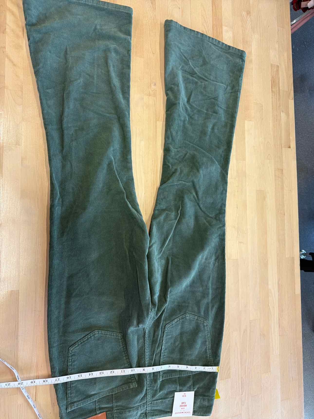 Lucky Brand Size 12 Green Pants