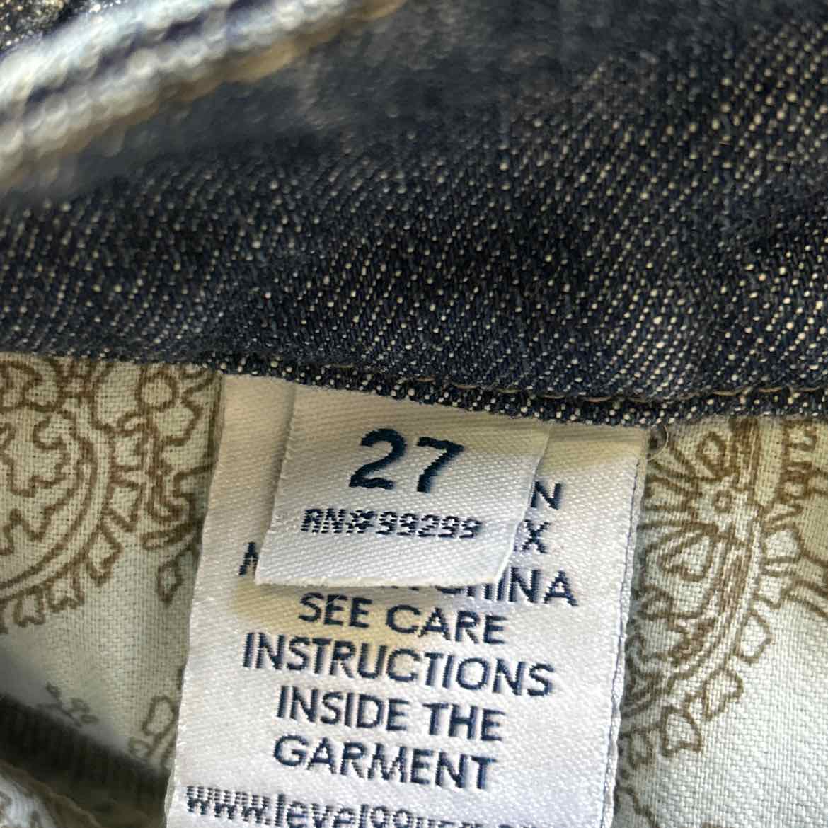 Level 99 Size 27 Denim Preloved Skirt