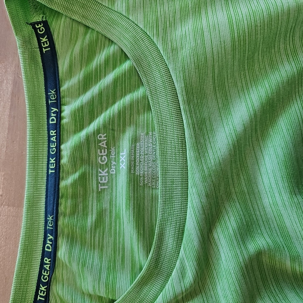 Tek gear Size XXL Green MENS Athletic Tee