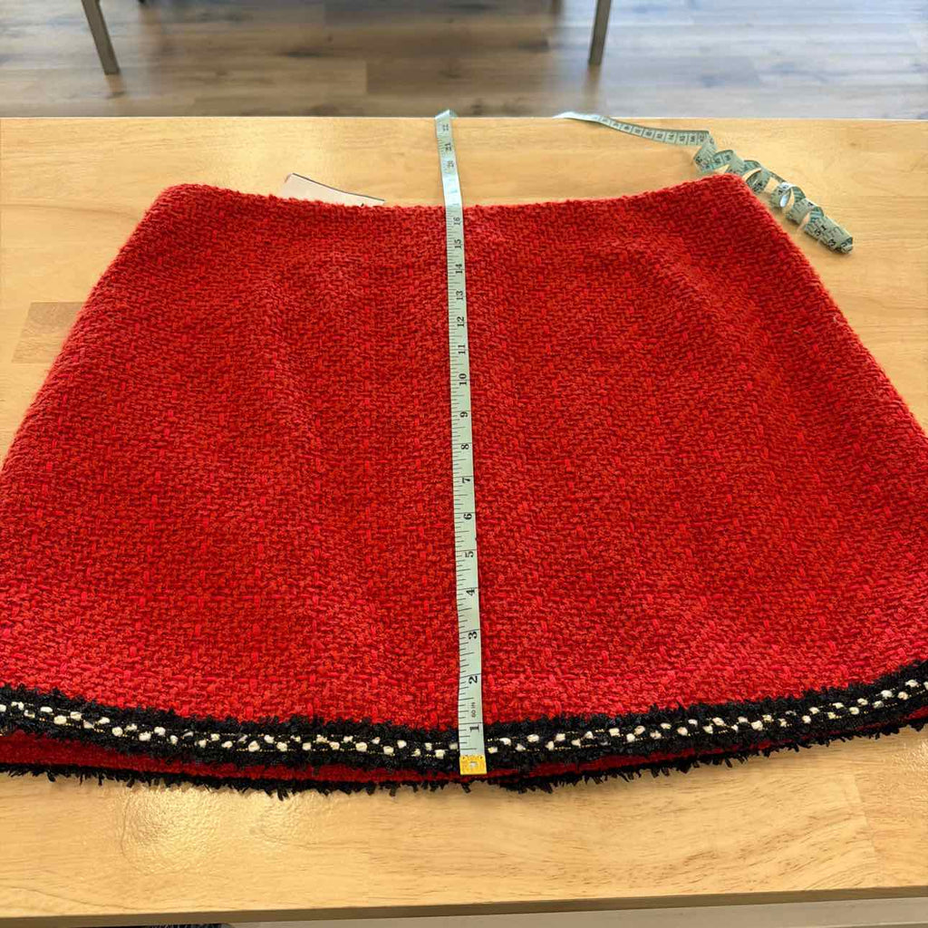 Aster Size XL Mavey Button-Front Skirt - Red nwt