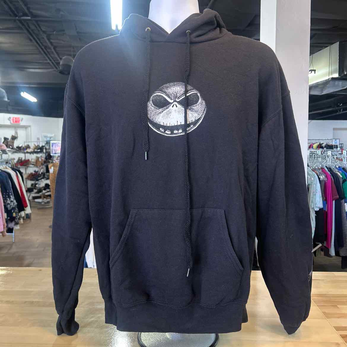 Disney Size L Black Preloved Hoodie