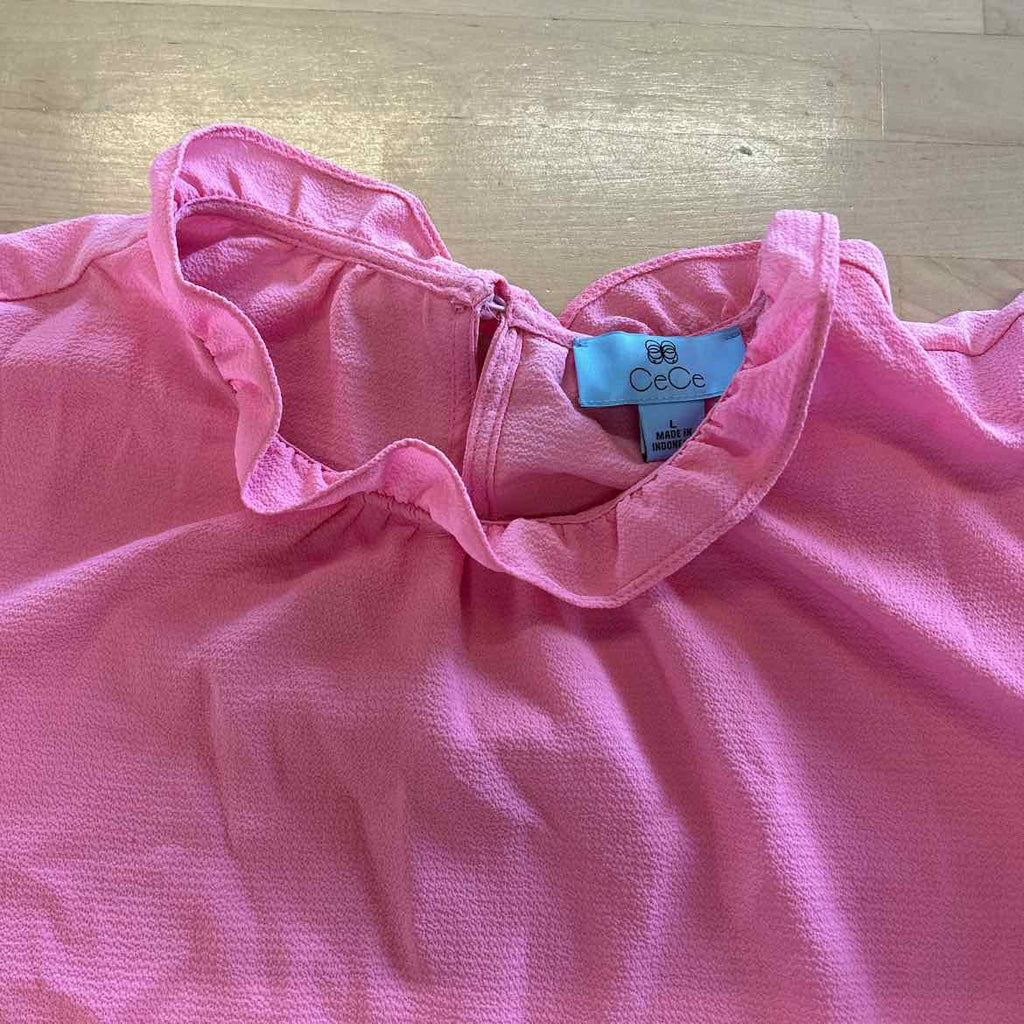 CeCe Size L Pink New Blouse SS