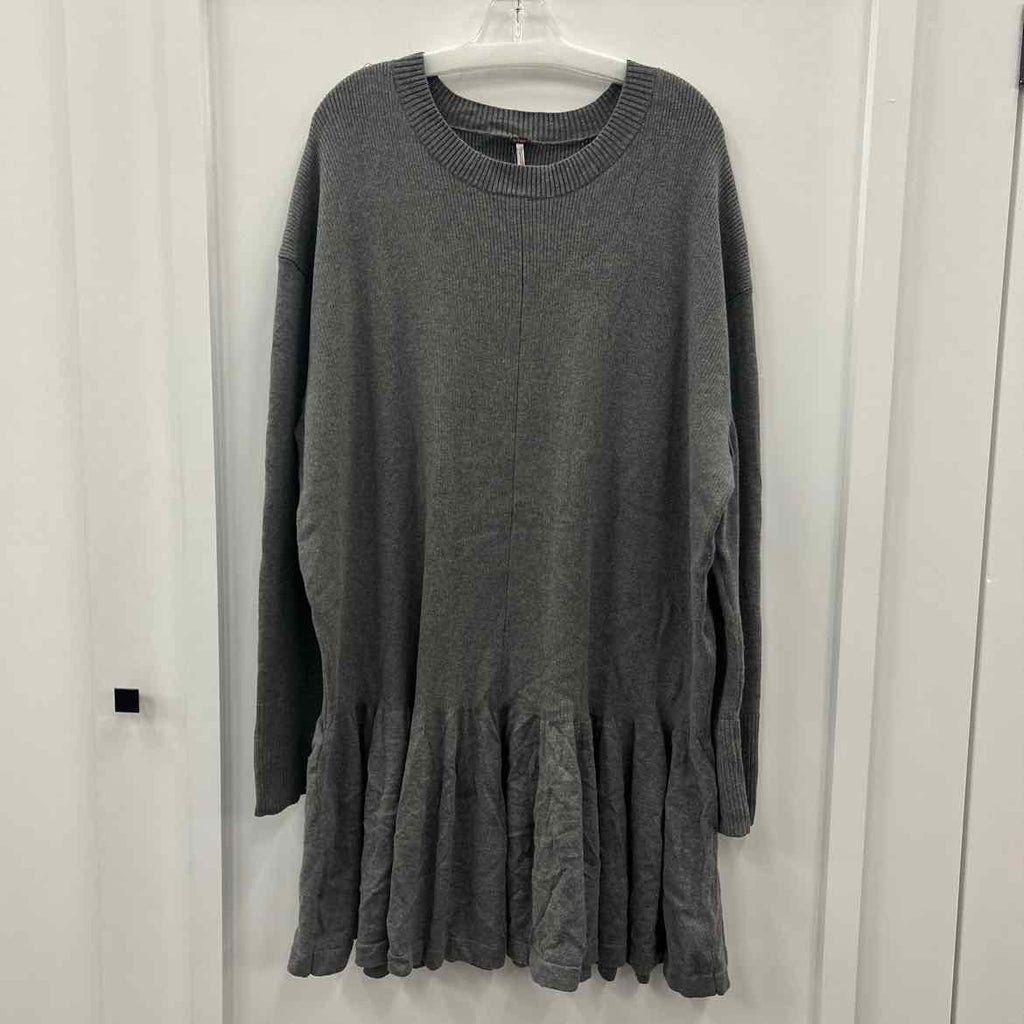 Free People Size XL Gray Sweater