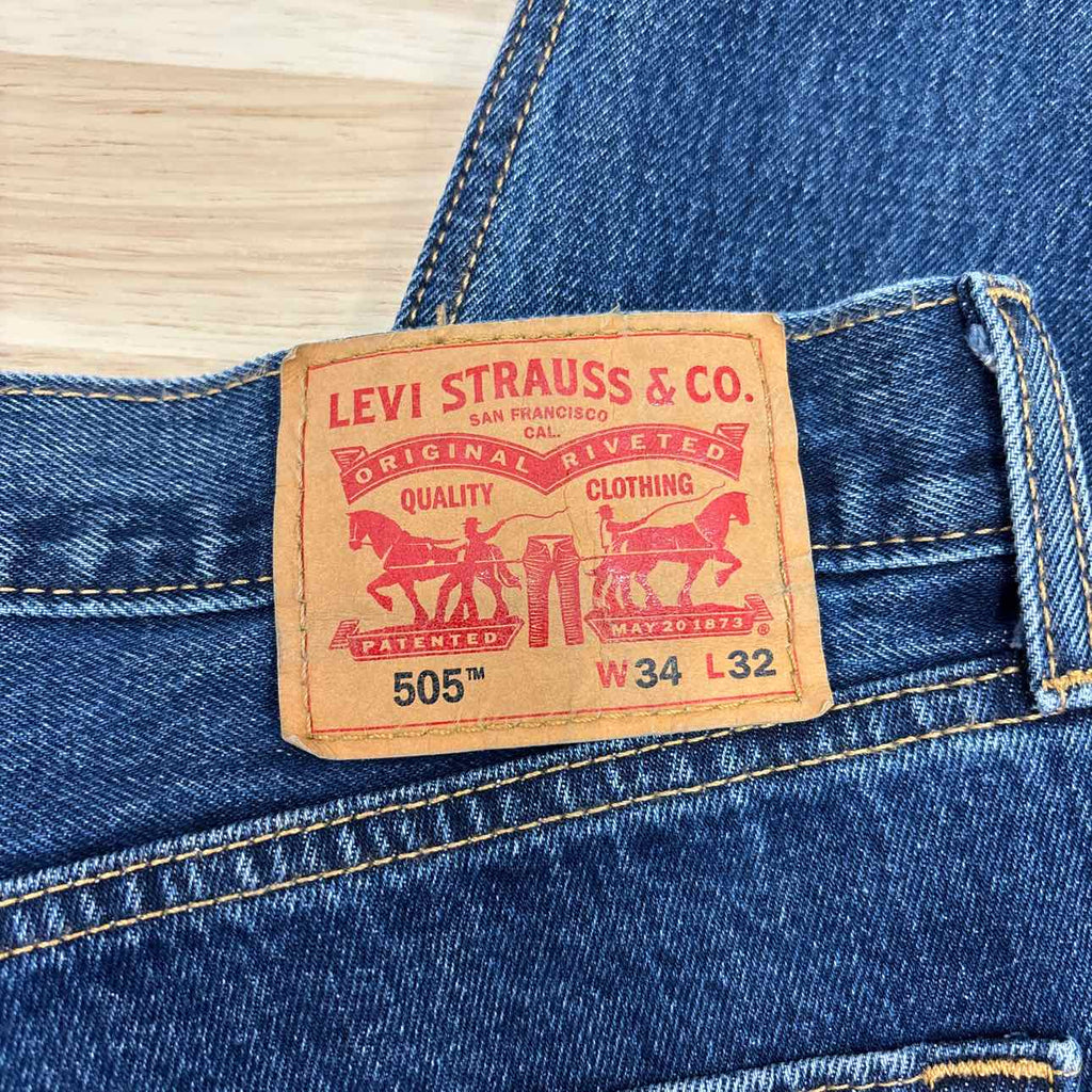 Levi's Size 34x32 Men's Levi's 505 No Straight Jeans