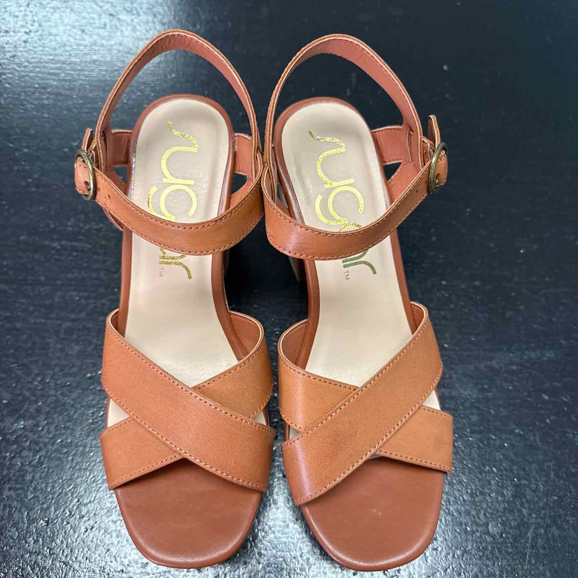 Sugar Shoe Size 10 Tan Platform Heeled Sandals NWT