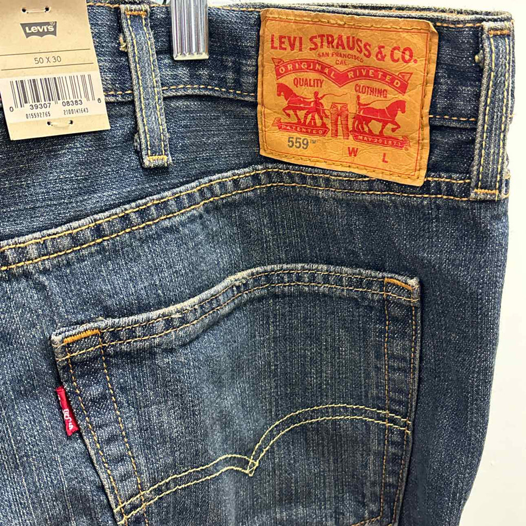 Levi's Size 50x30 Men's Levi's Big and Tall Mens 559 Straight Leg Relaxed Fit