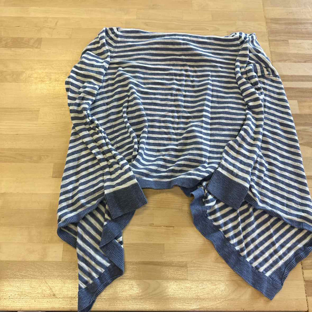 INC Size M Blue/White Cardigan