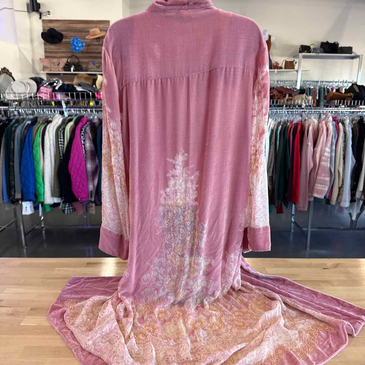Vintage rose Size S Pink Duster