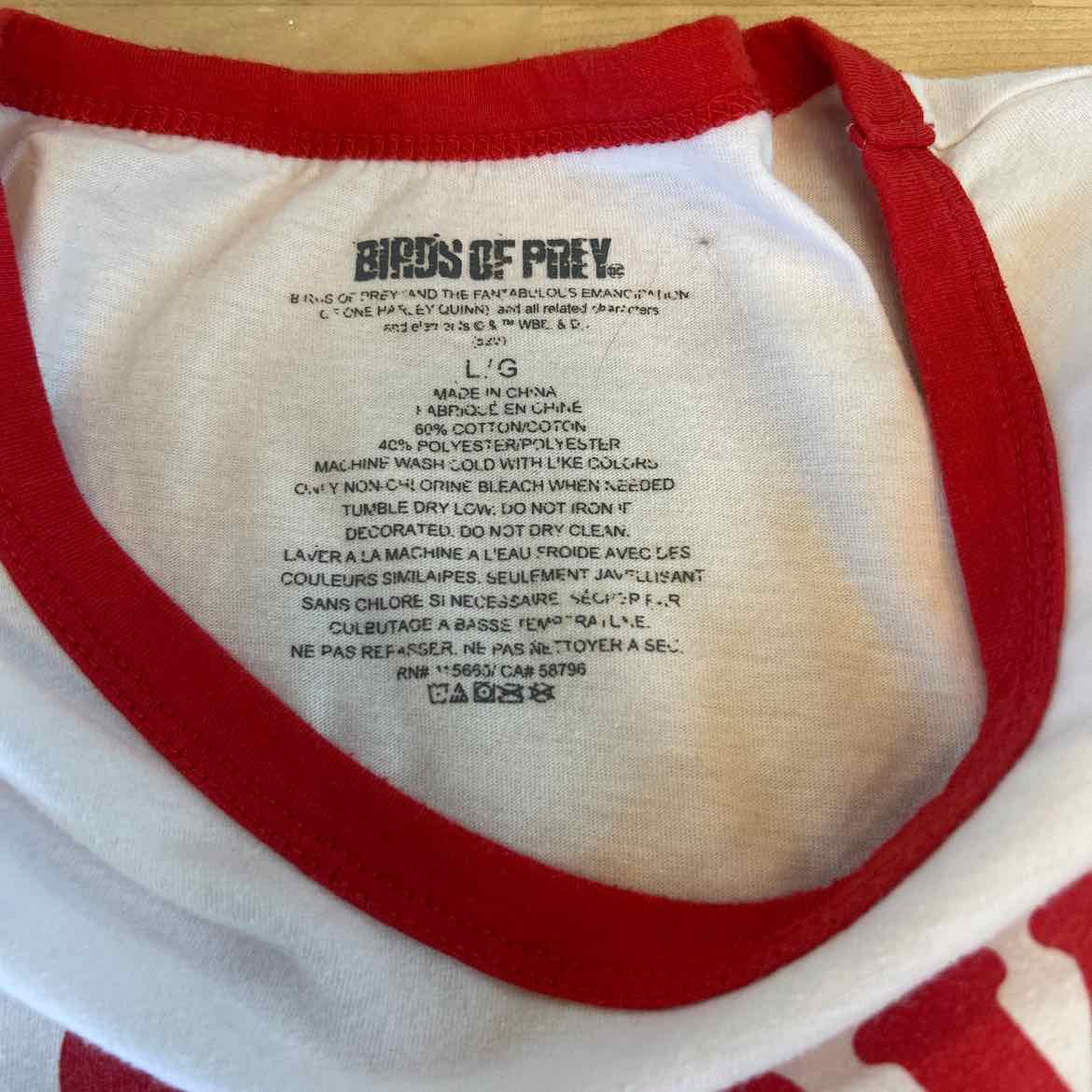 Size L White Preloved MENS T-shirt