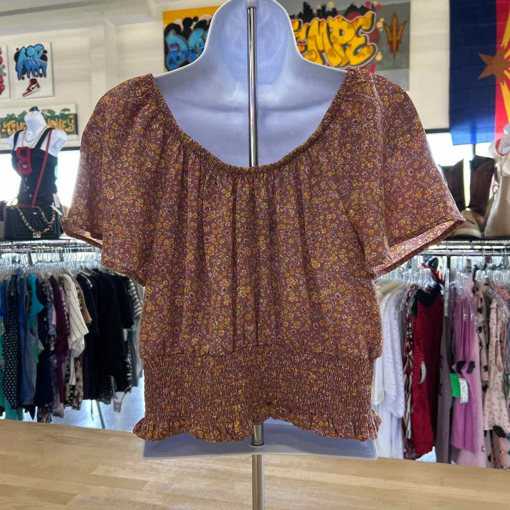 pink rose Size L Pink Preloved Blouse SS