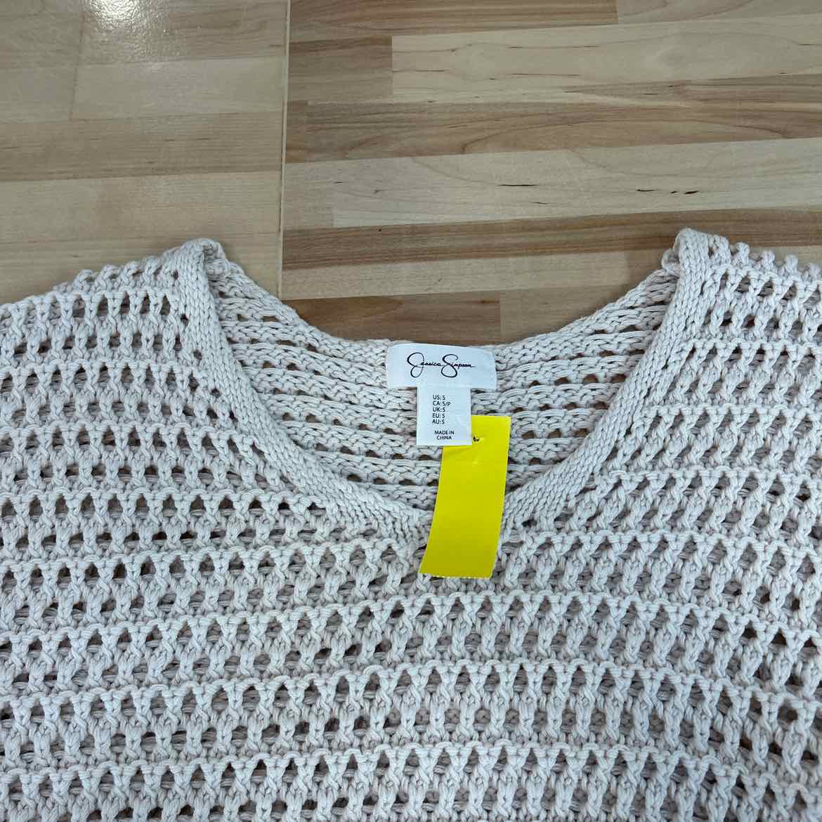 Jessica Simpson Size S Tan Knit Preloved Sweater