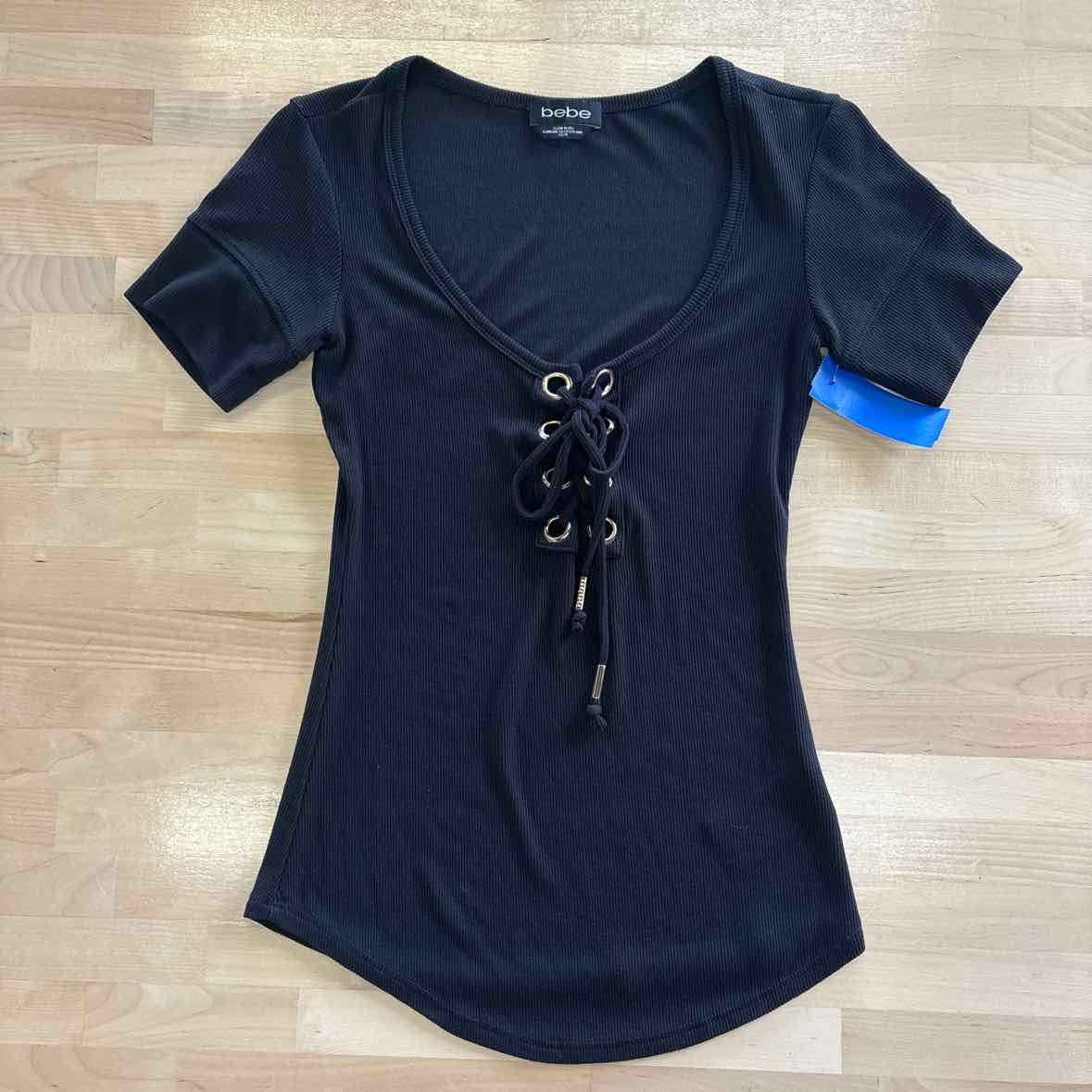 Bebe Size XS Black Shirt
