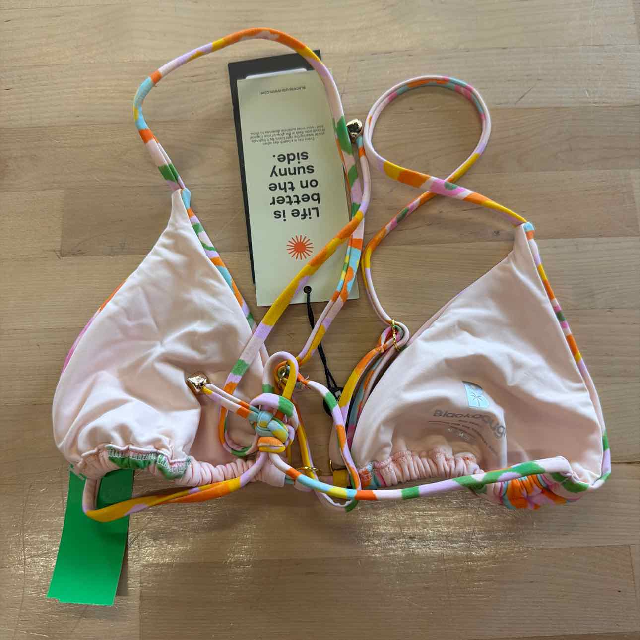 Black Bough Size S Orange New Swimsuit
