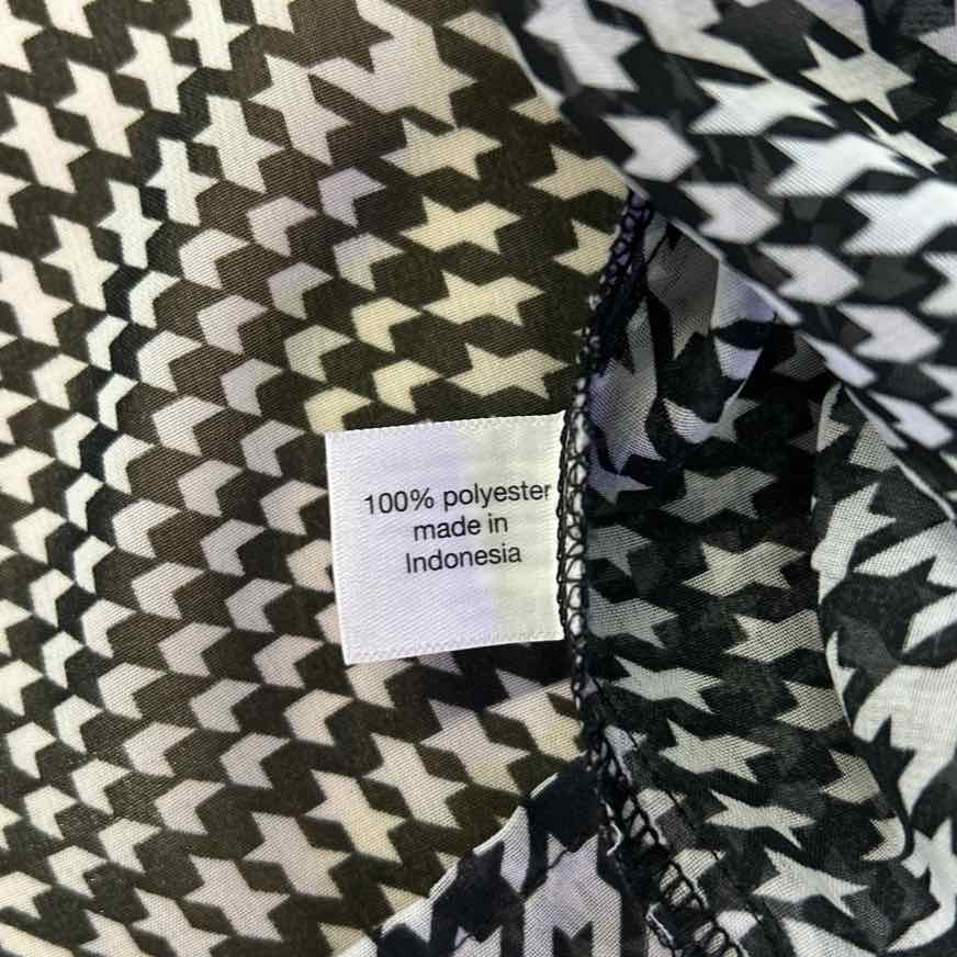 Lane Bryant Size 22 Black/White Preloved Button Down Shirt
