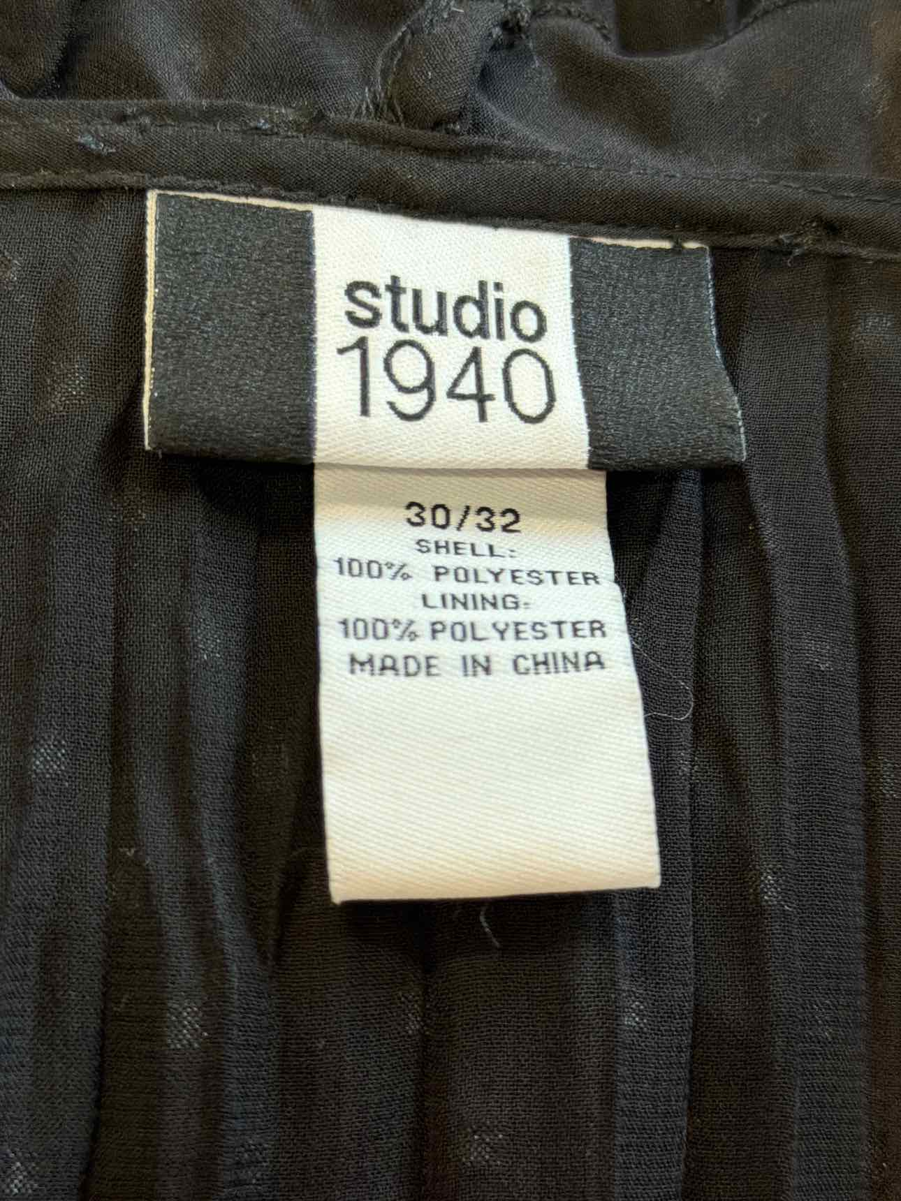 Studio 1940 Size 30/32 Black Duster