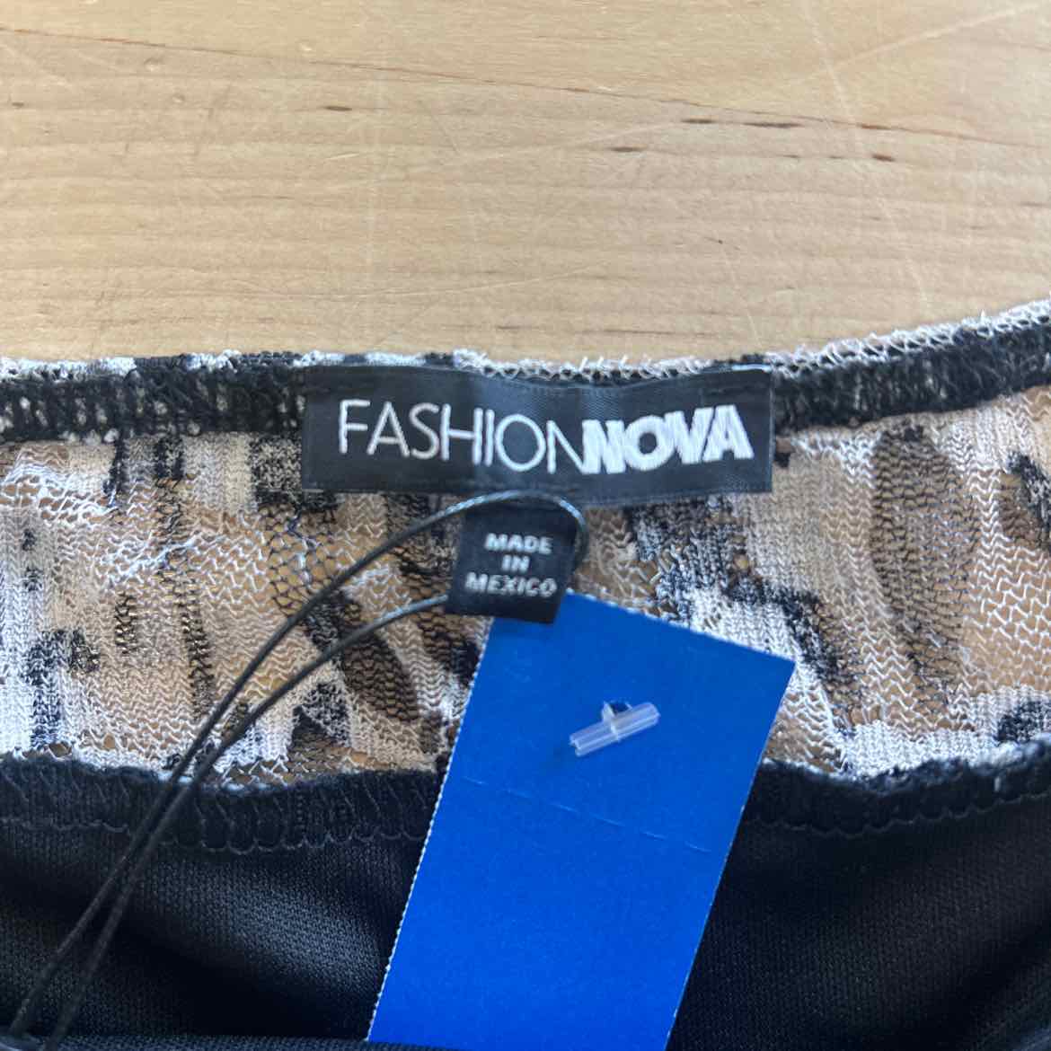 Fashion Nova Size 1X Grey Mesh New Skirt