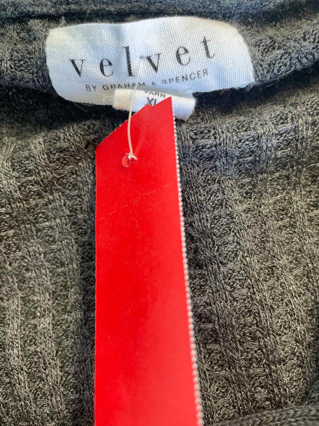 Velvet Size XL Gray Longsleeve