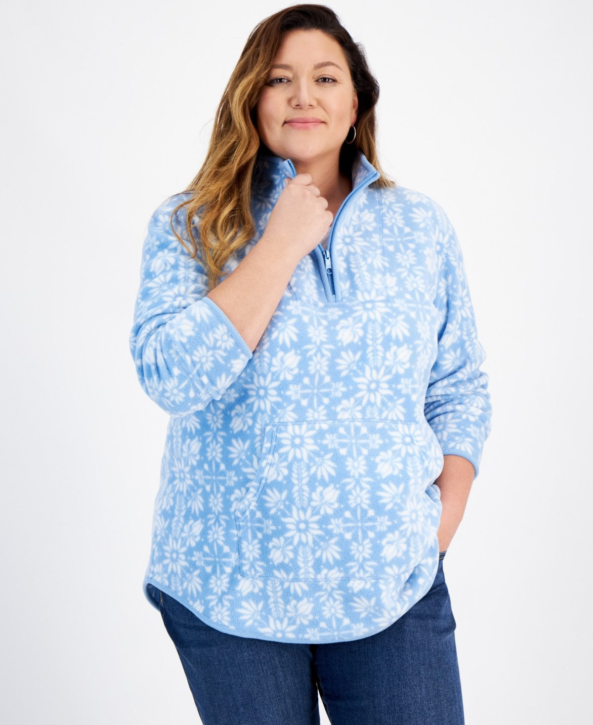 Style & Co. Size 1X Blue Sweater