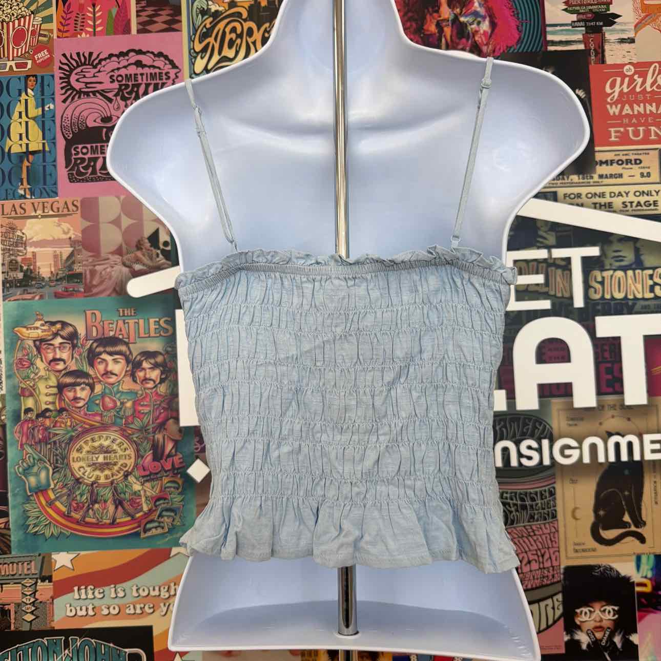 Self E Size L Smocked Tank Top