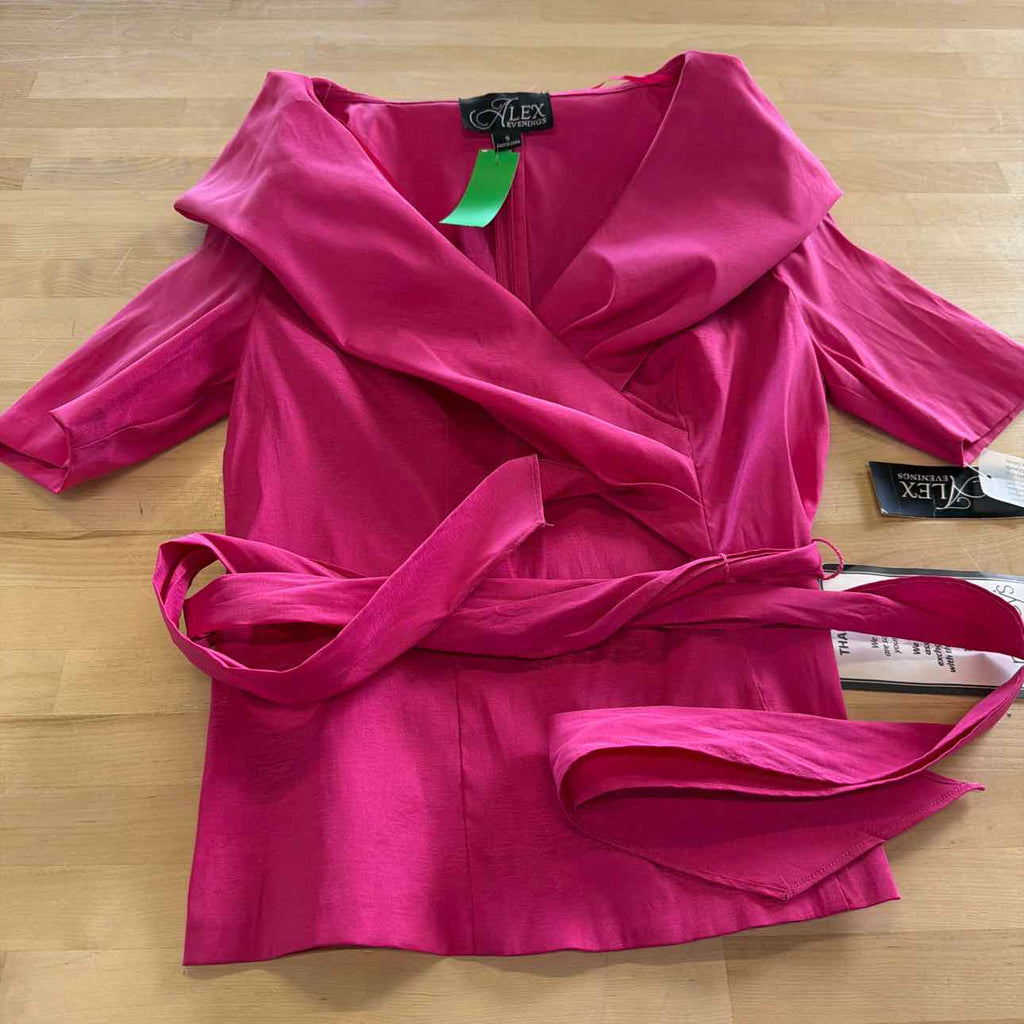 Alex Evenings Size S Pink New Blouse LS