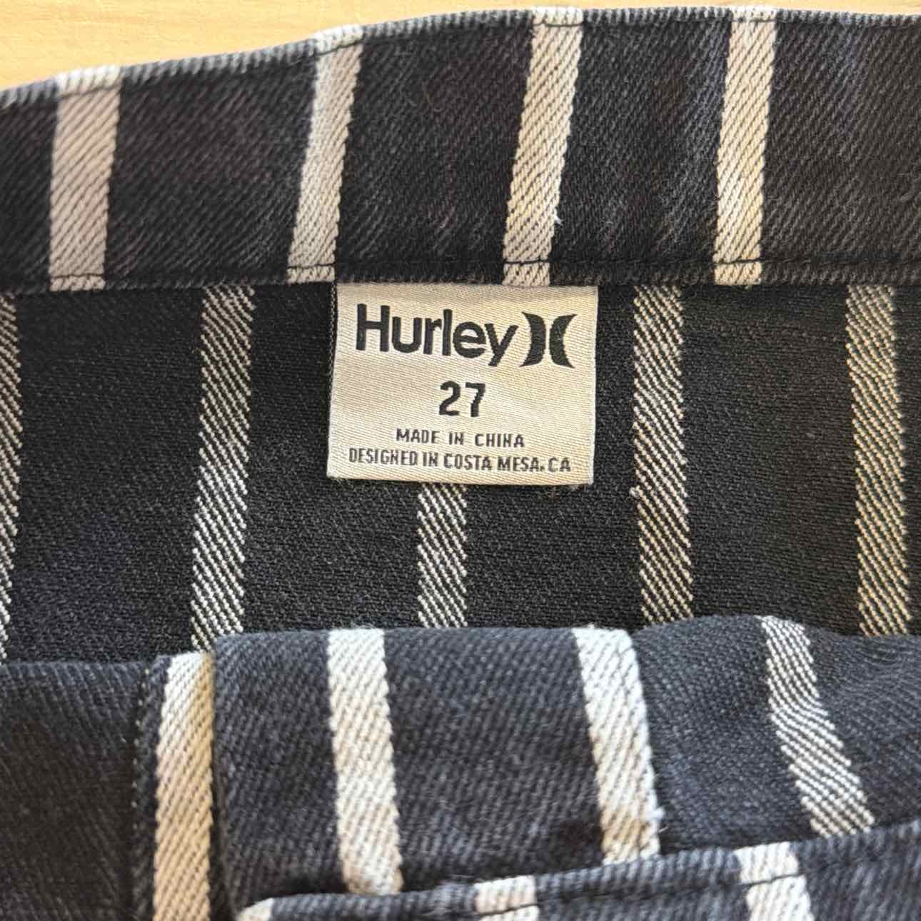 Hurley Juniors' Sloan Button-Front Mini Skirt - Black