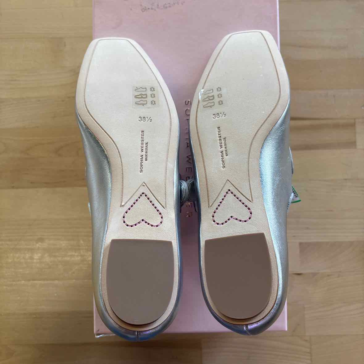 Sophia Webster Women's Titania Mary Jane Flats - Silver - Size 38.5/US 8.5