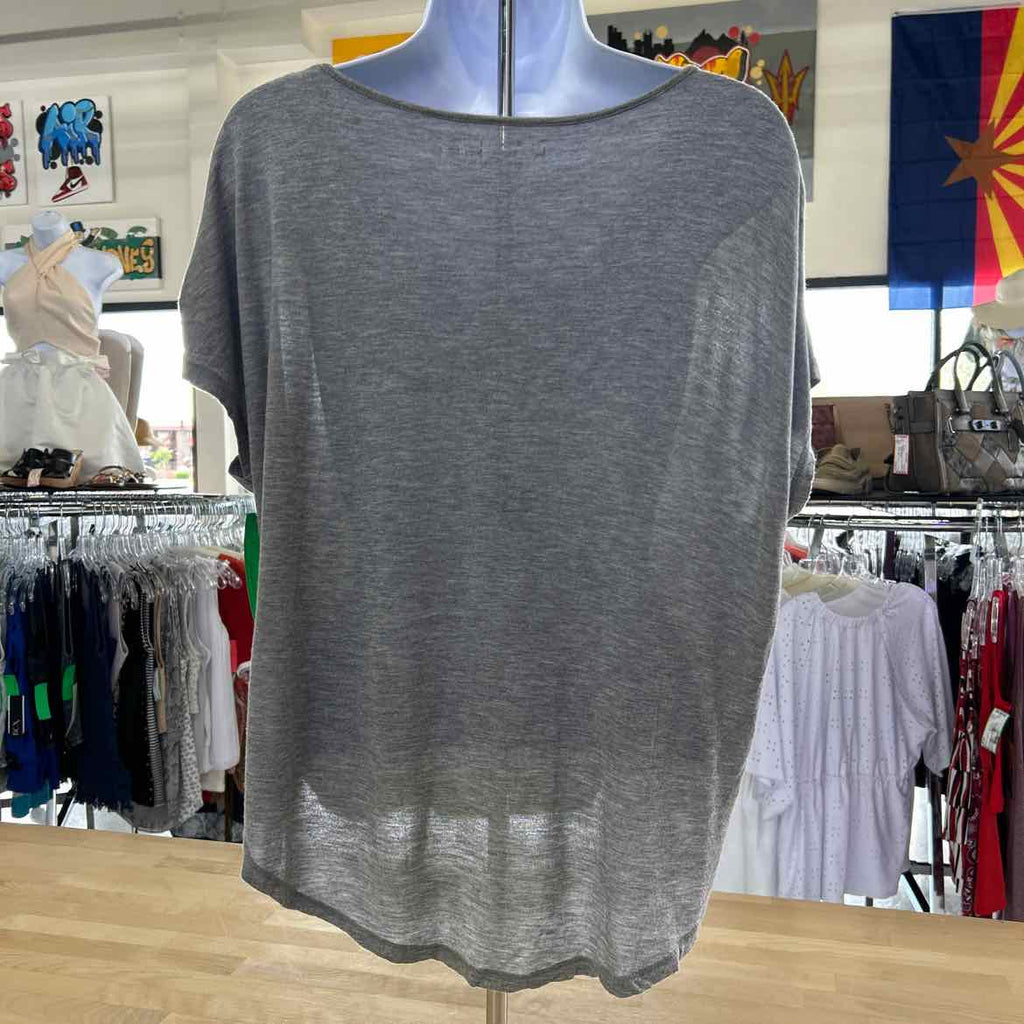Rachel Roy Size L Grey Preloved T-Shirt SS