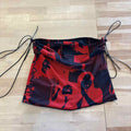 Edikted Size M Black/Red Mesh Preloved Skirt