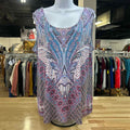 Oneworld Size XL Blue Purple Preloved Sleeveless