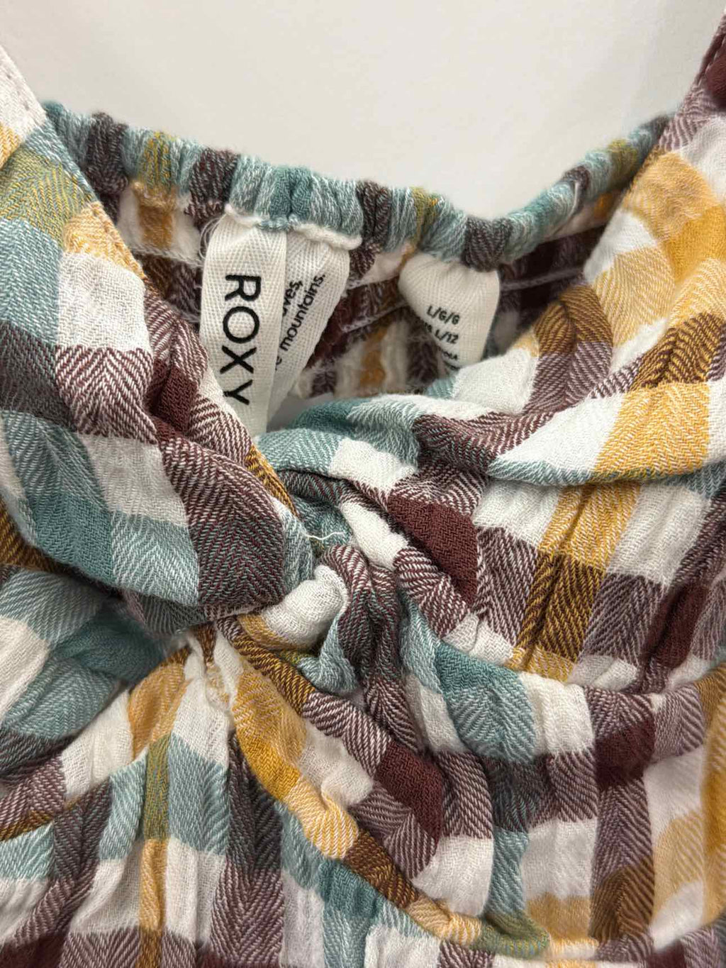 ROXY Moonlight Shores Plaid Dress