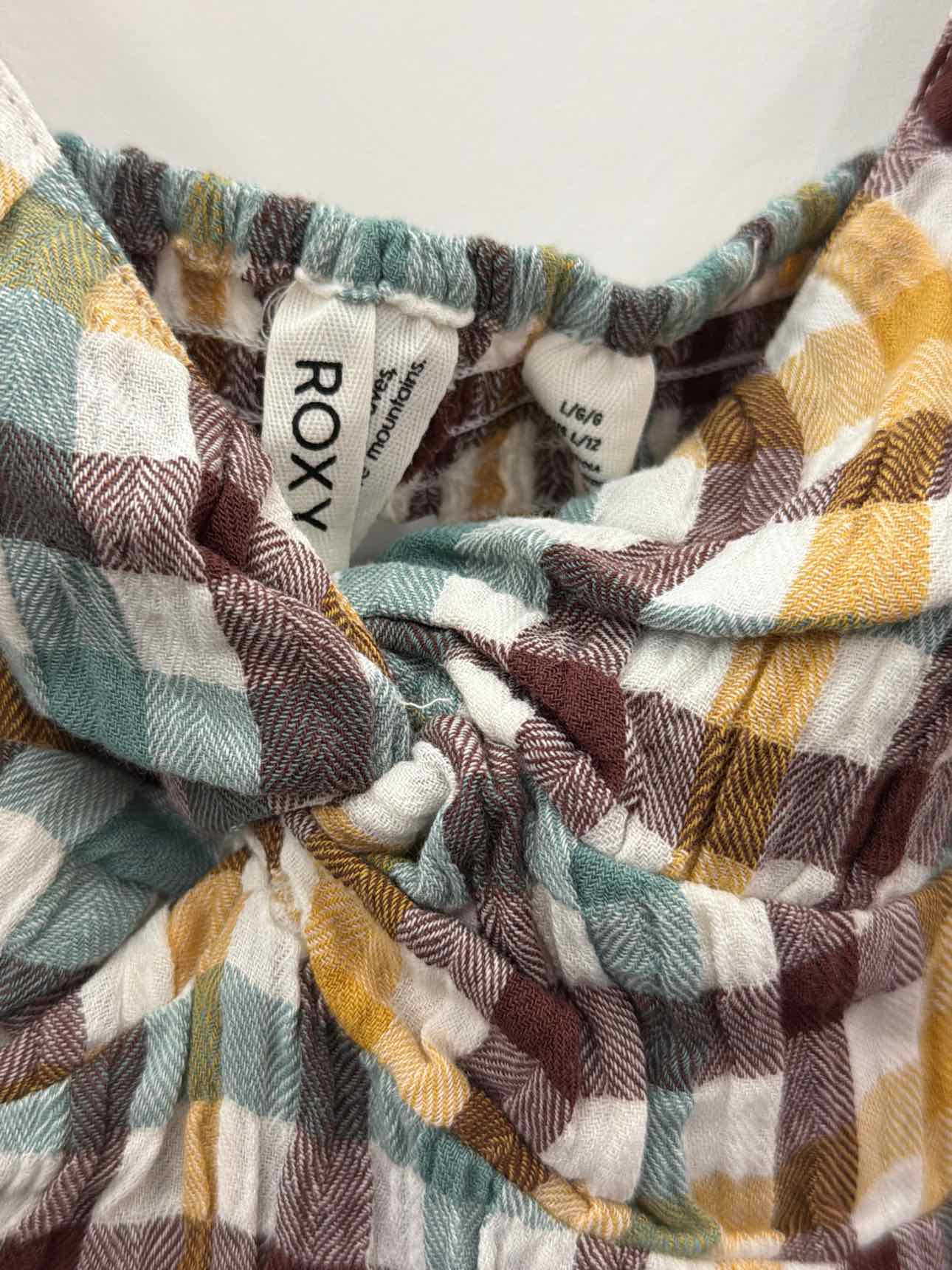 ROXY Moonlight Shores Plaid Dress