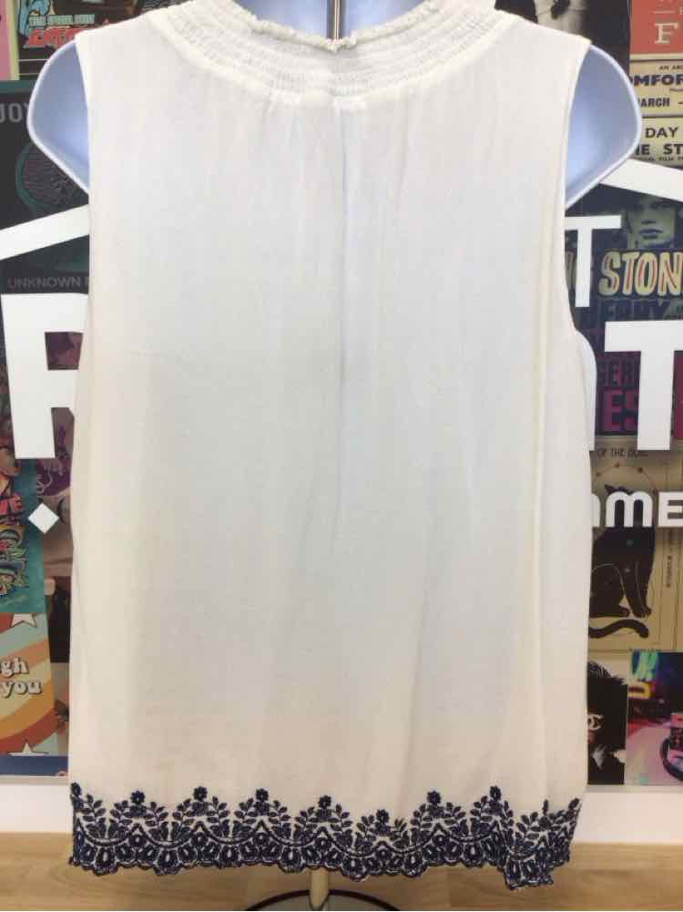 Draper James Size XL White Preloved Sleeveless