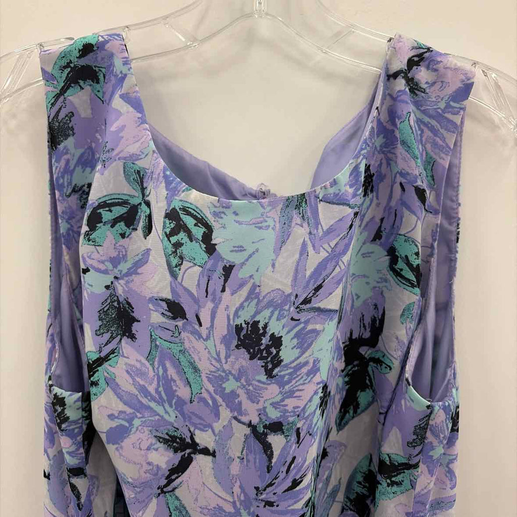 Black Label Size 14 Purple Used Dress