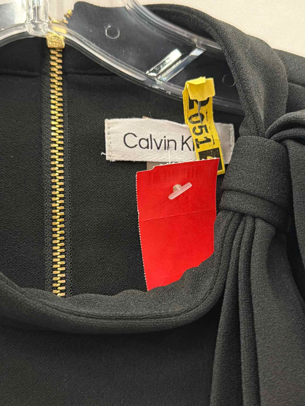 Calvin Klein Size 16 Black Used Dress