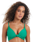 Bar III Size XS Summer Solids Knot-Front Bikini Top
