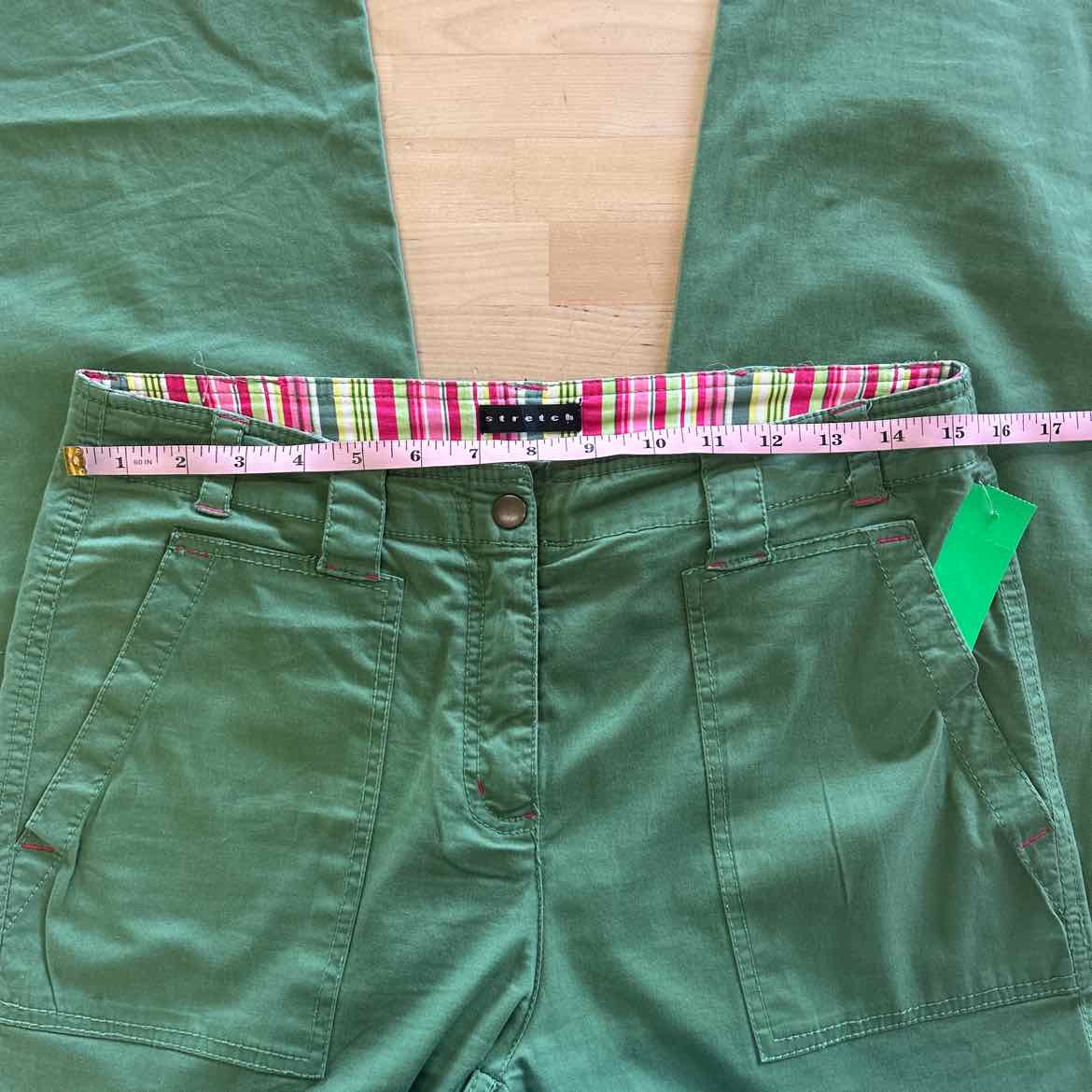 Natalie & Me Size 6 Green Cotton Spandex Preloved Pants