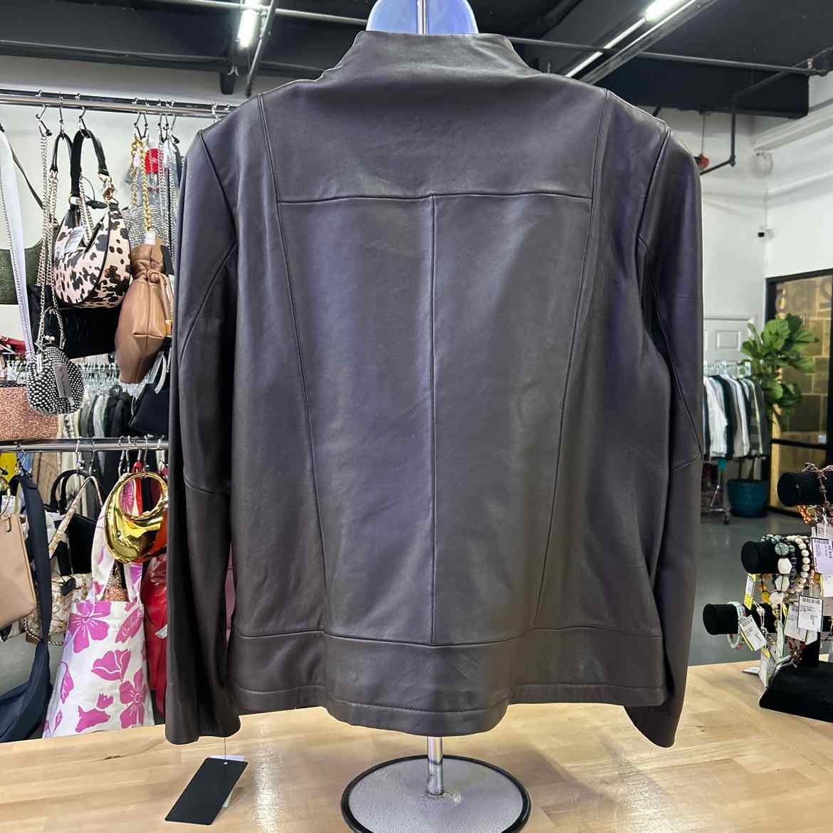 Pelle Studio Size 1X Brown Leather Jacket