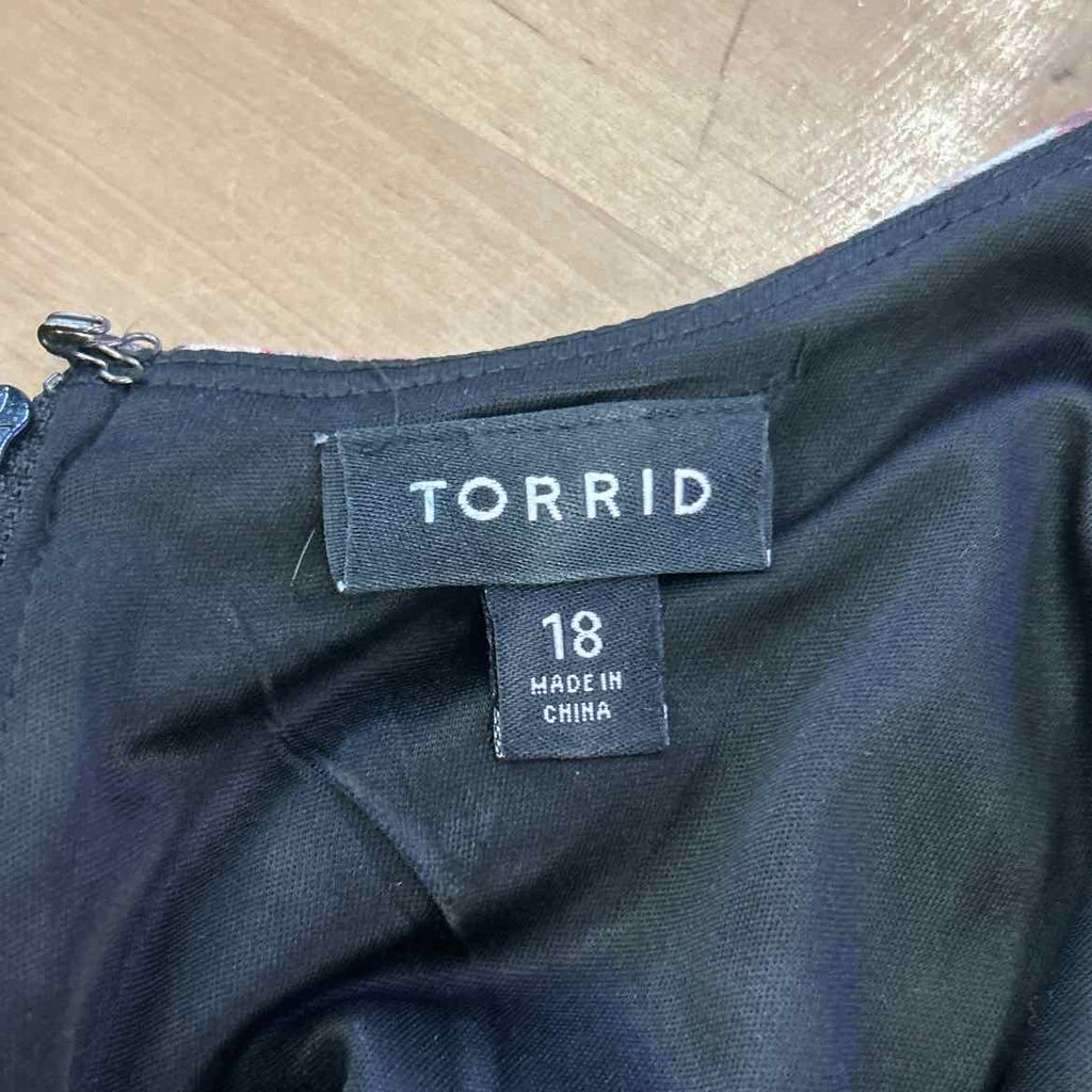 Torrid Size 18 Black Preloved Dress
