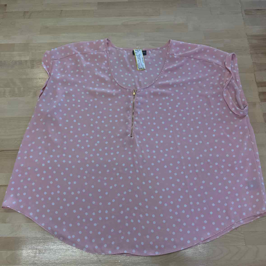 Bold Elements Size 3X Pink Blouse