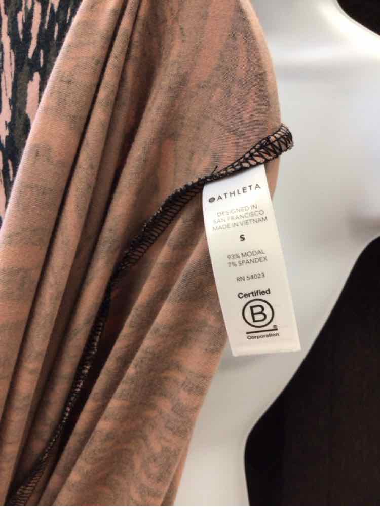 Athleta Size S Beige Green Preloved Athletic Dress