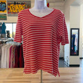 Chico's Size M Red & white Used Blouse
