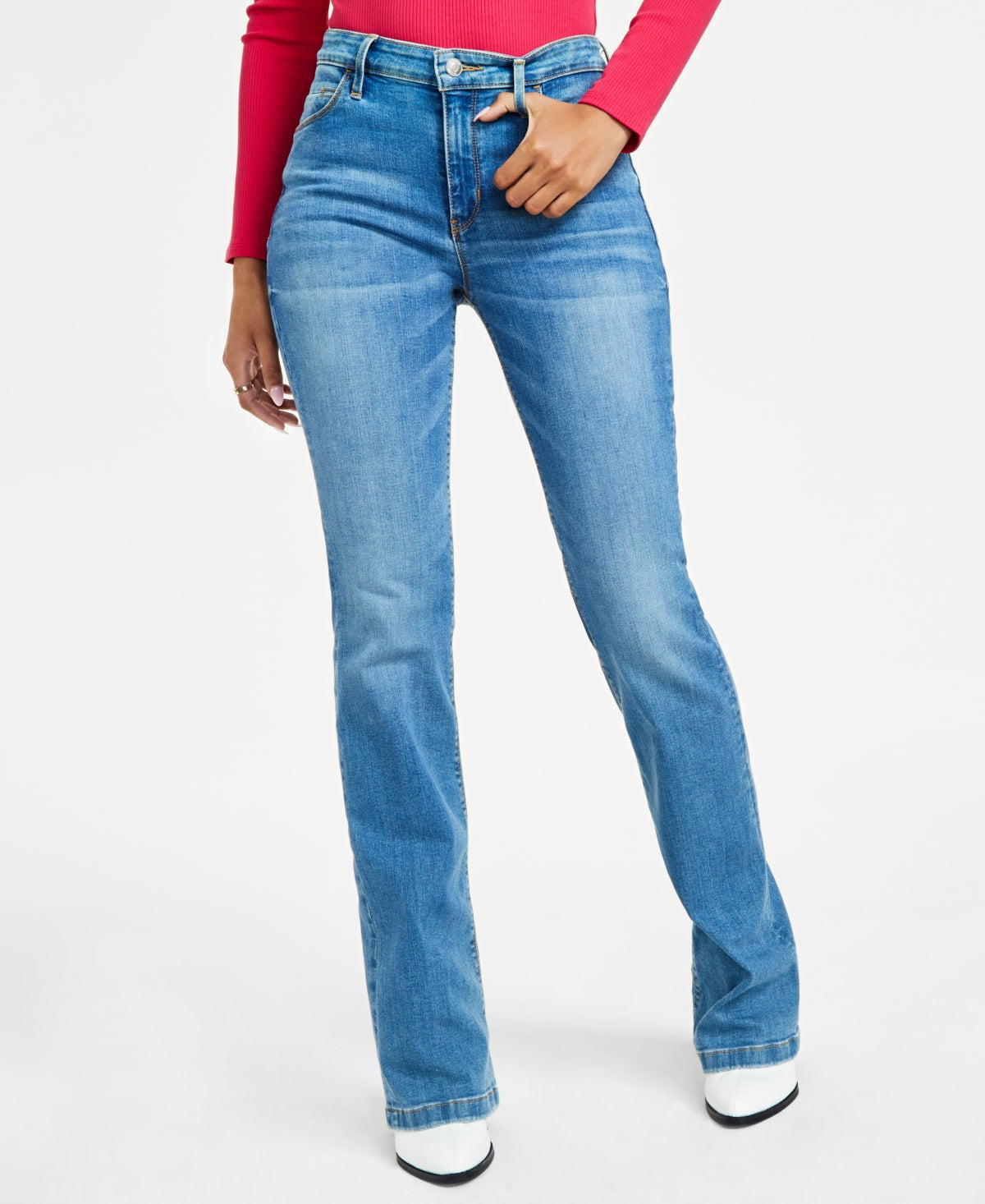 GUESS Womens Sexy Bootcut Jeans ALPHA