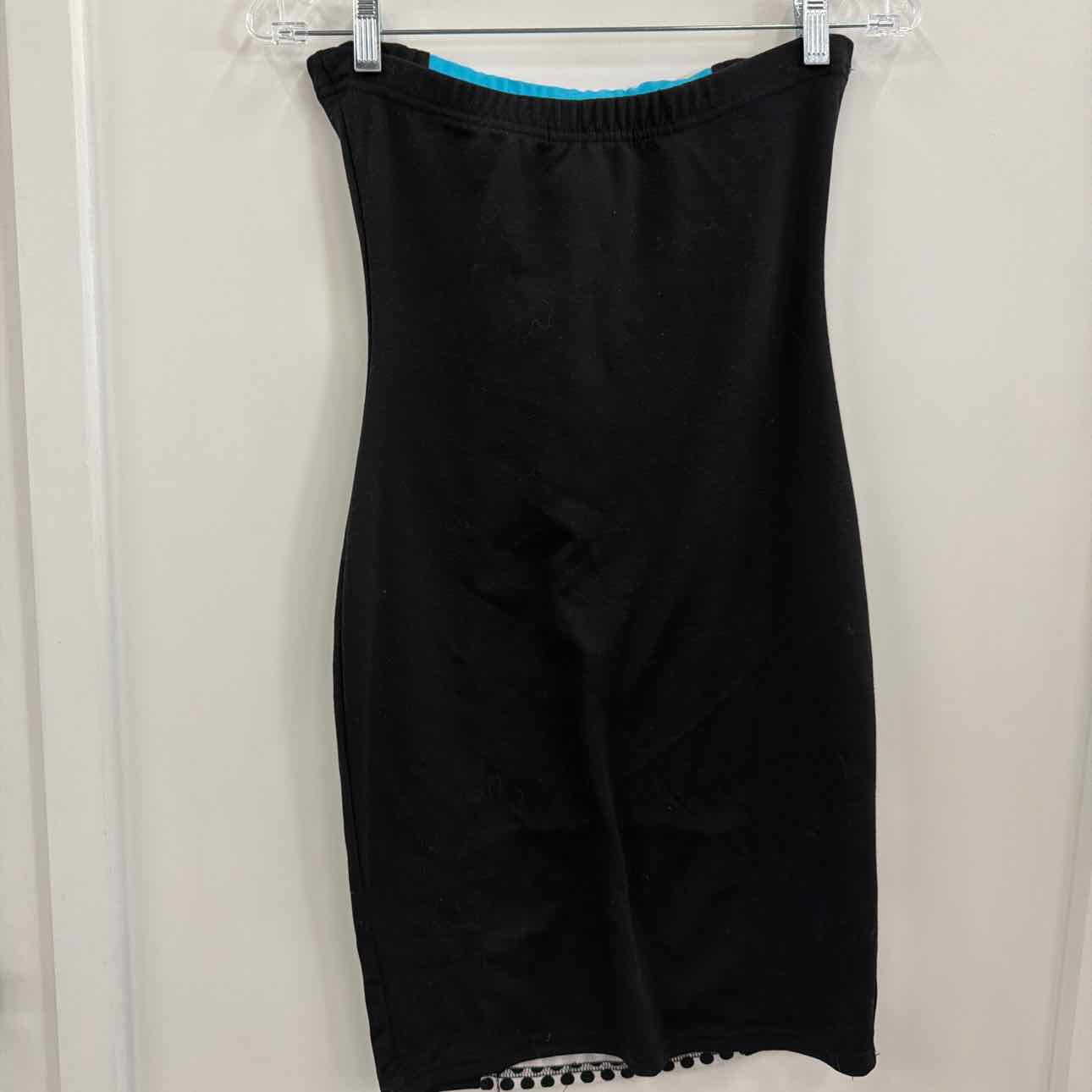 Connection 18 Size M Black/Blue Polyester Preloved Dress