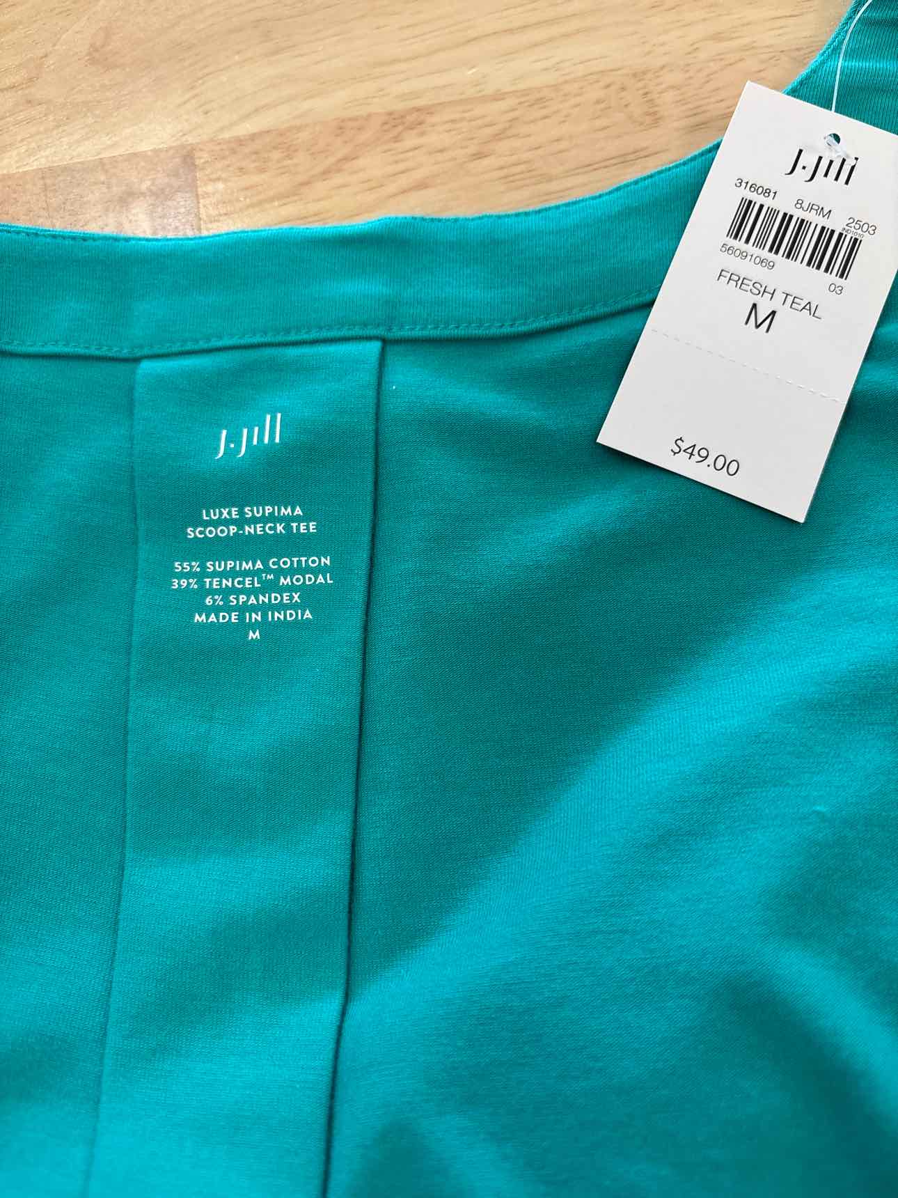 J Jill Size M Green Knit New Shirt