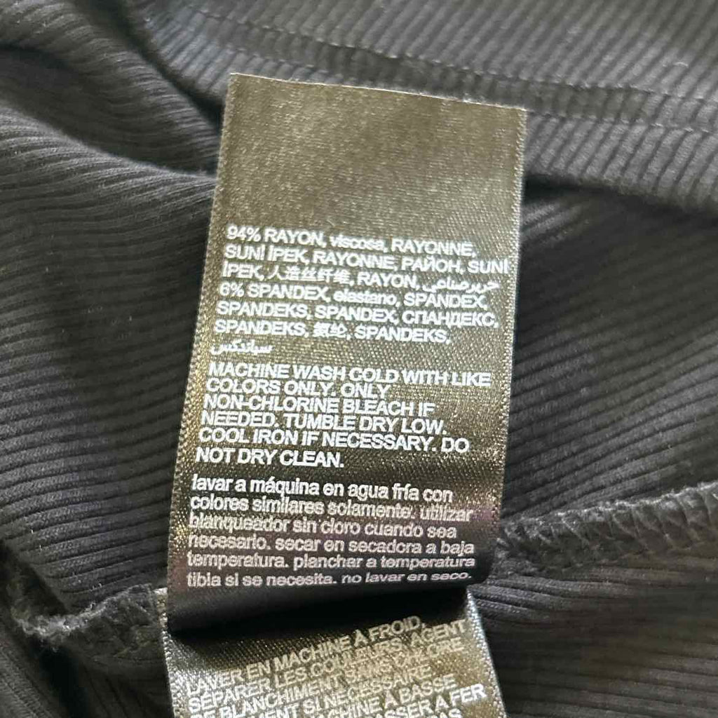Bebe Size XS Black Preloved Blouse SS