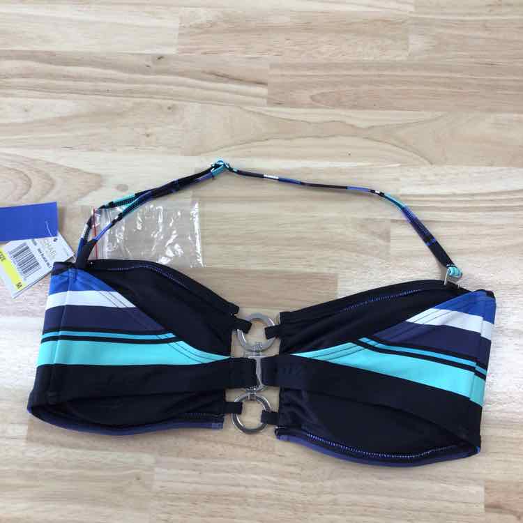 Michael Kors Size M Bandeau Ring Bikini Top