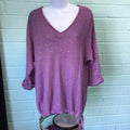 DKNY Size L Purple Sweater