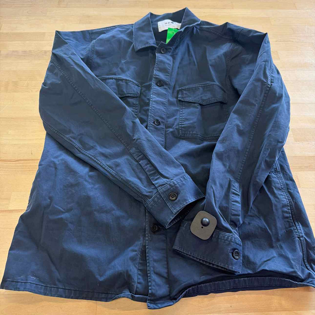 No Nationality Size L Blue Preloved MENS Button Down Shirt