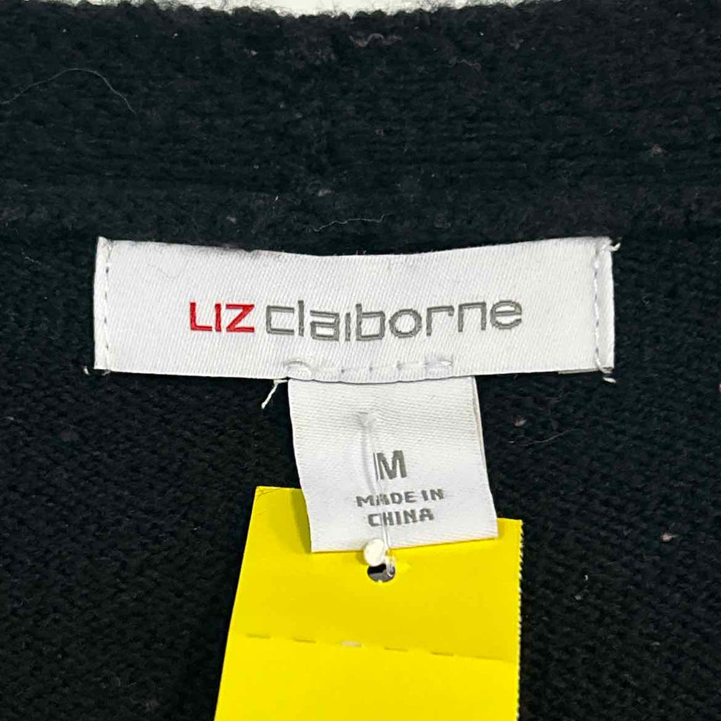 Liz Claiborne Size M Black Preloved Duster